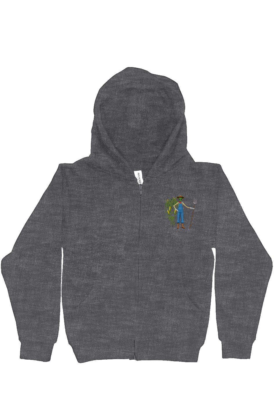 Larry Farmer Youth Midweight Hooded Full-Zip Sweatshirt