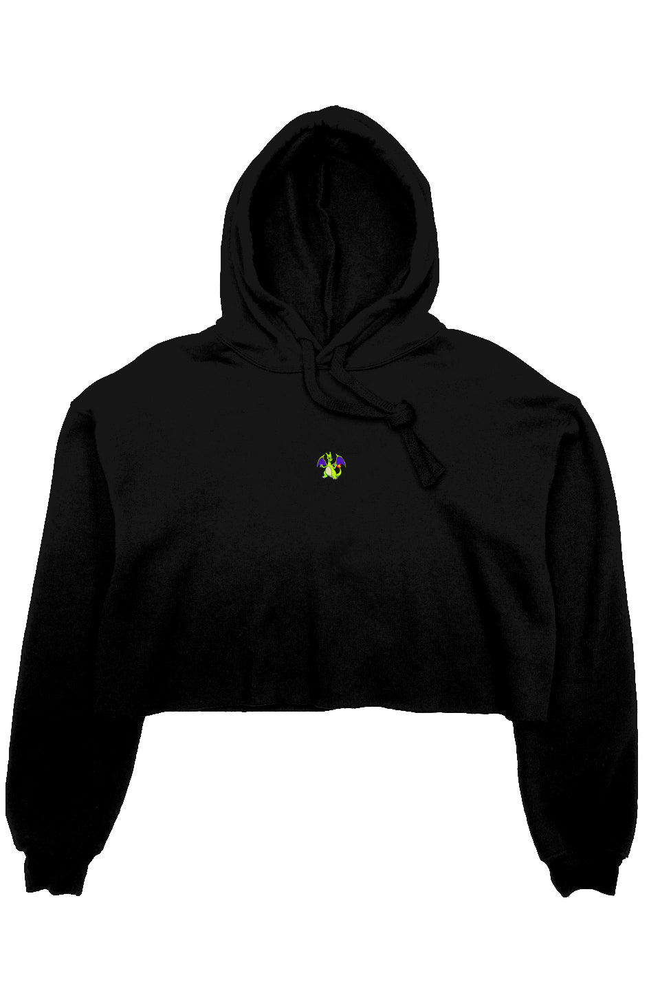Larry Zard Cropped Fleece Hoodie