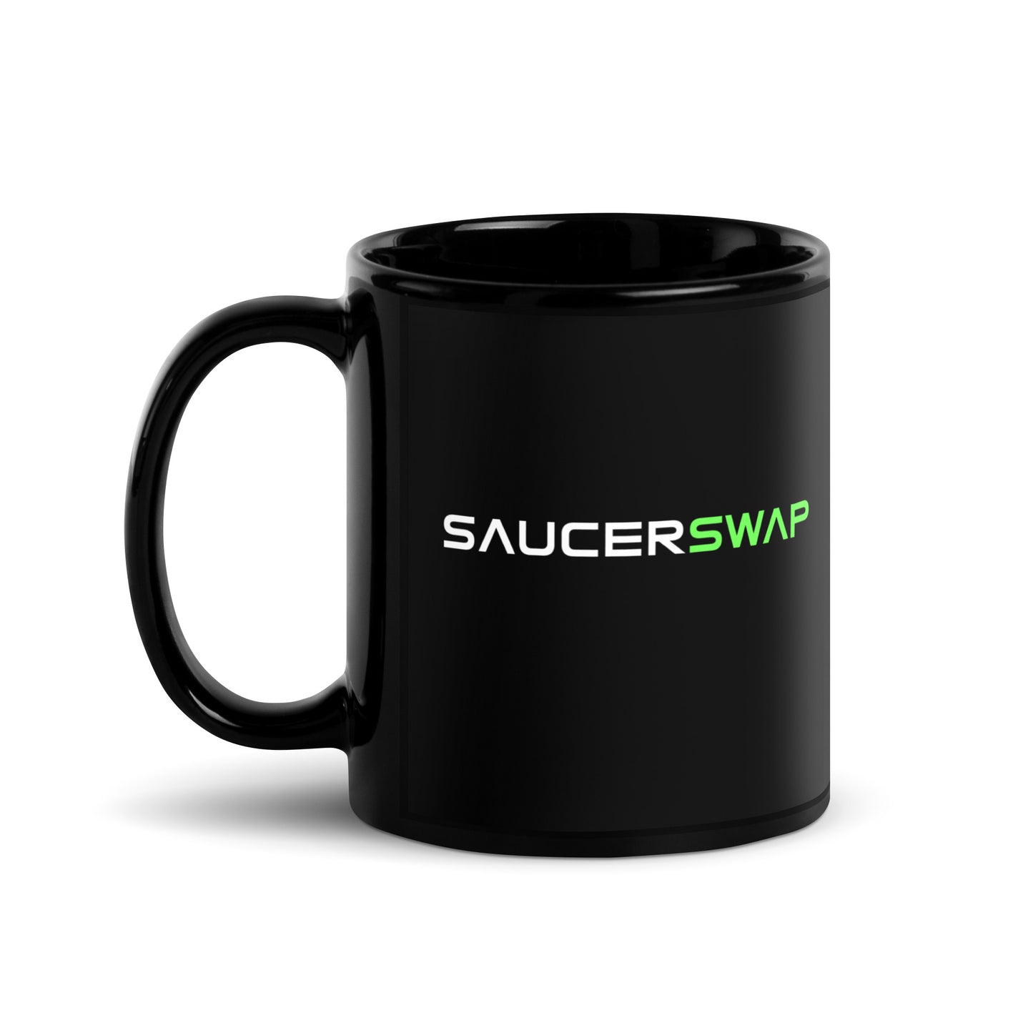 SaucerSwap Black Glossy Mug 11oz
