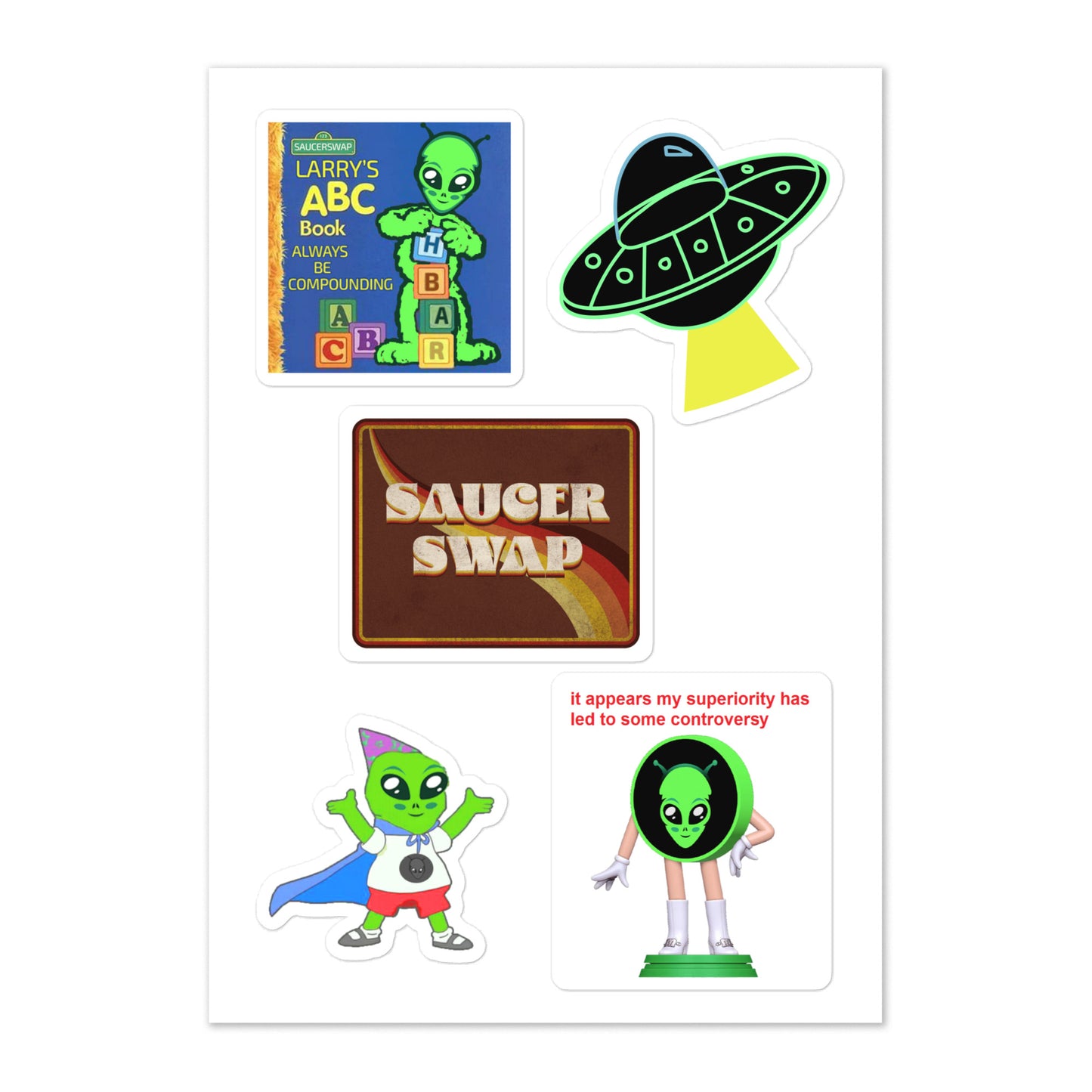 Larry's Favorite Kiss Cut Sticker Sheet