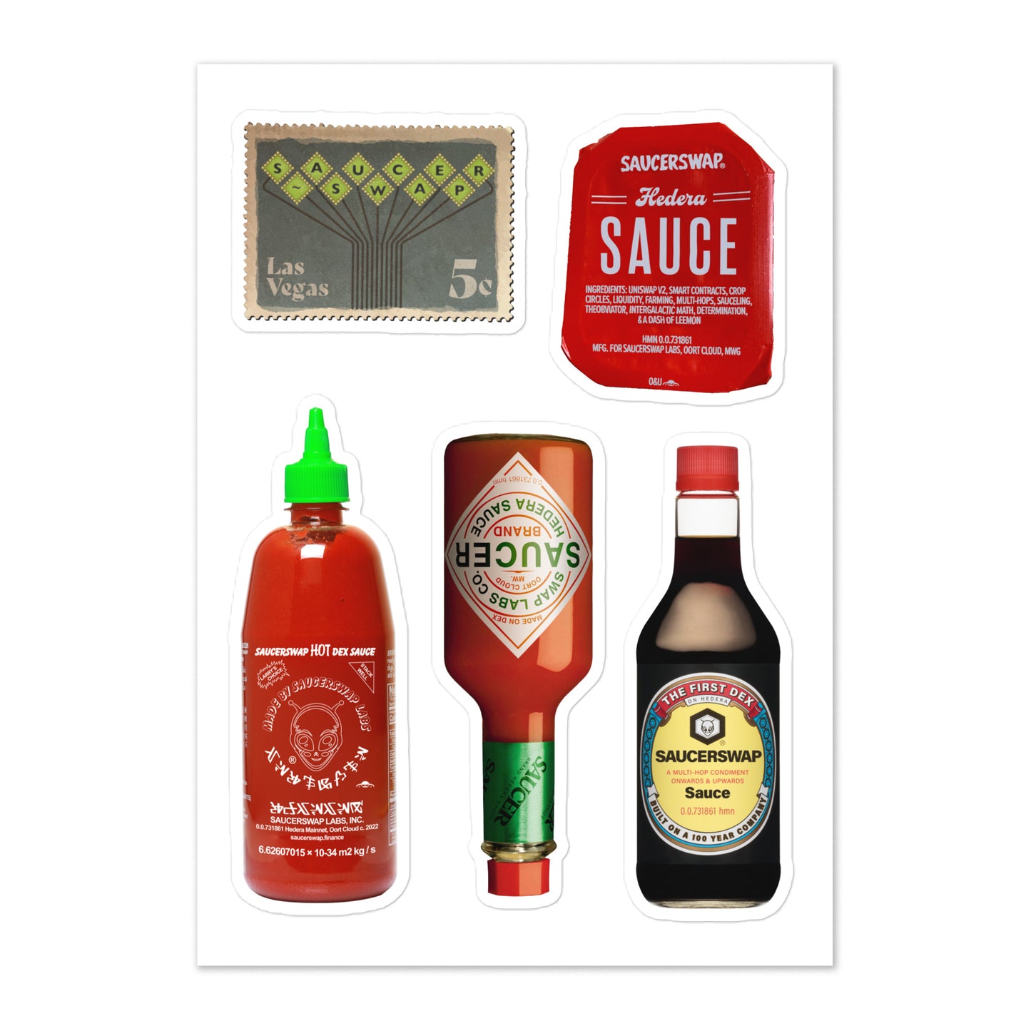 SAUCE Kiss Cut Sticker Sheet