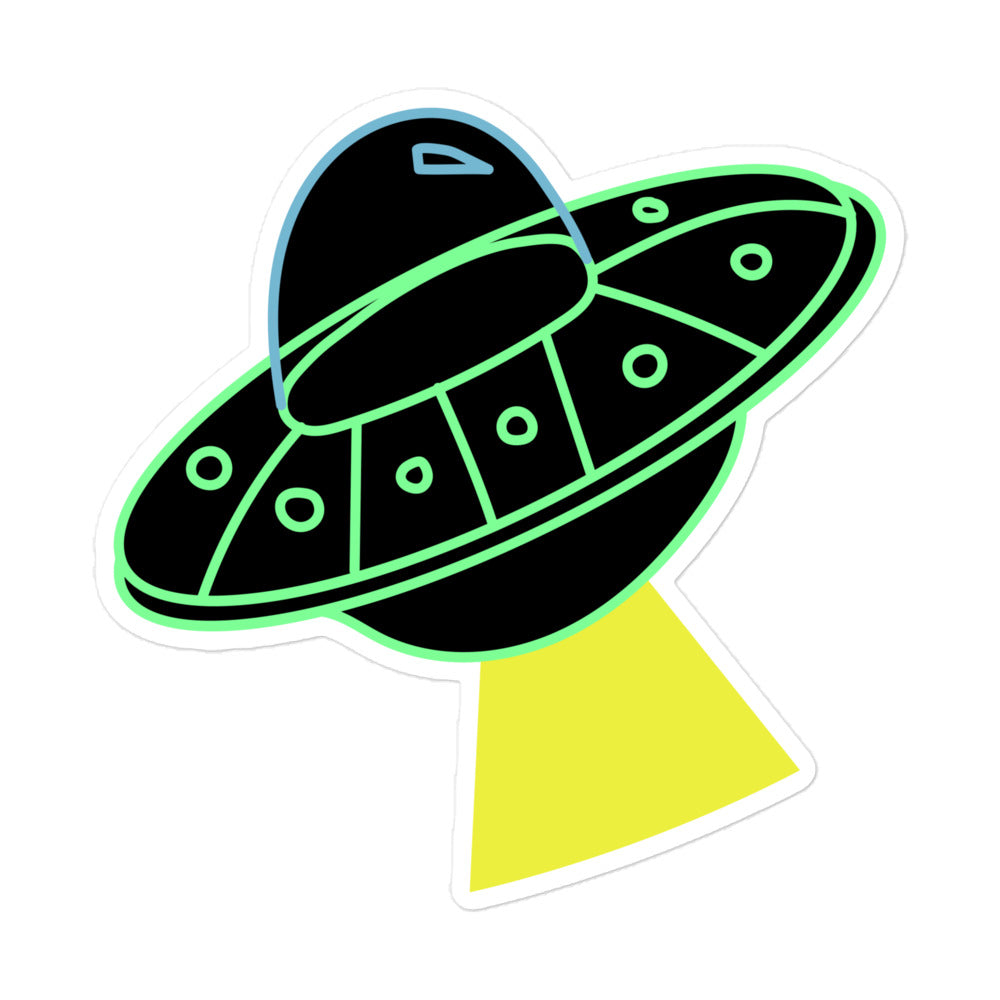 Silly UFO Sticker (Vinyl)