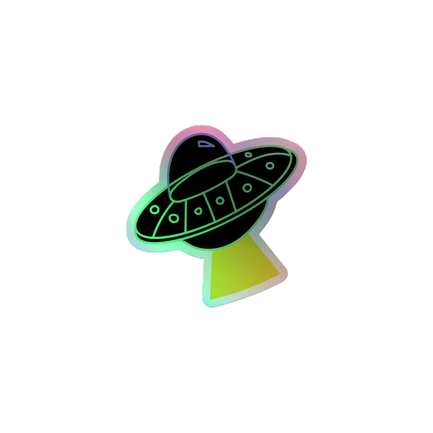 Silly UFO Sticker (Holographic)