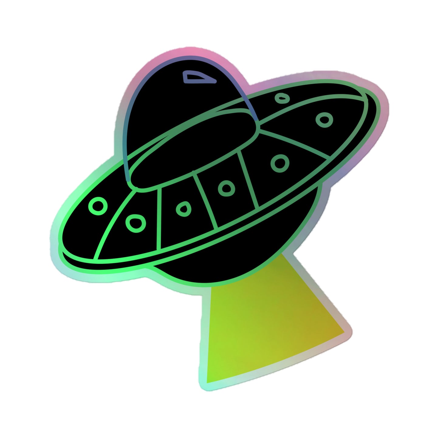 Silly UFO Sticker (Holographic)