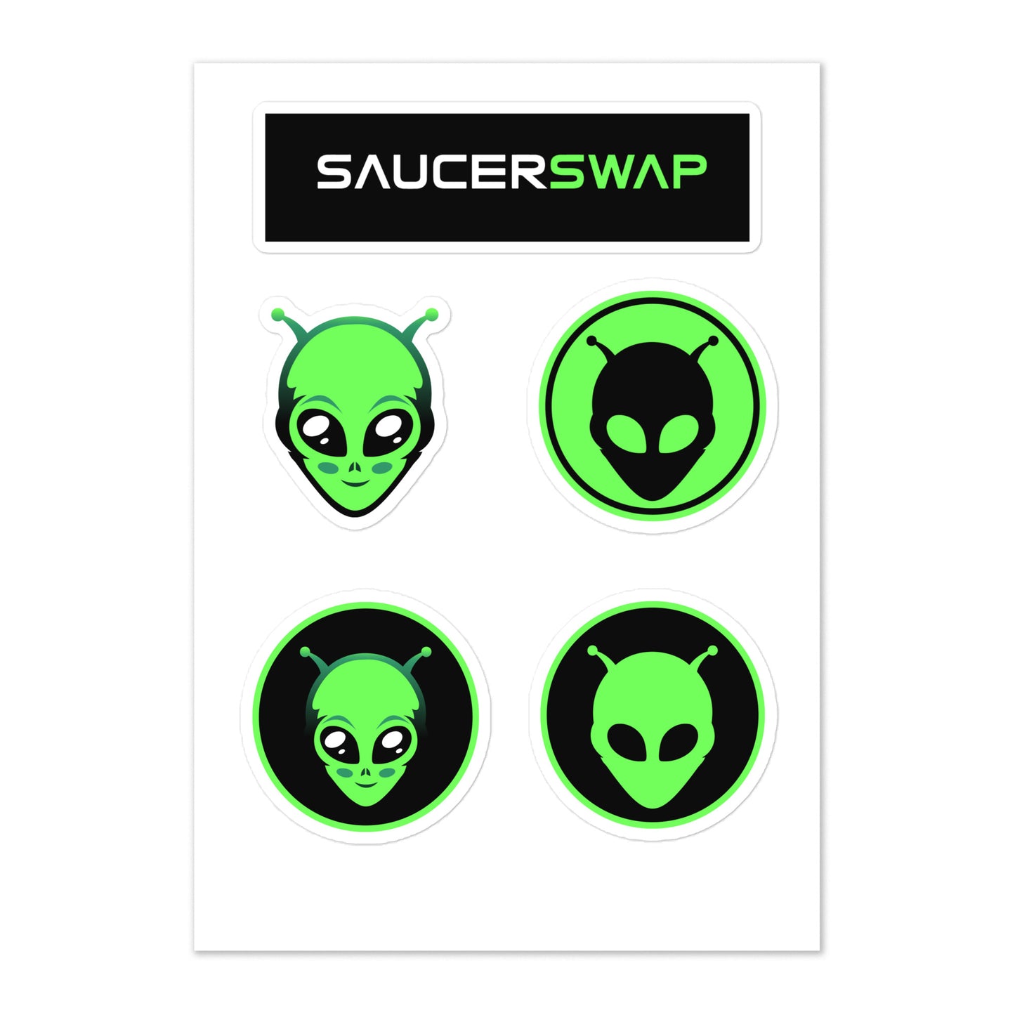 SaucerSwap Kiss Cut Sticker Sheet