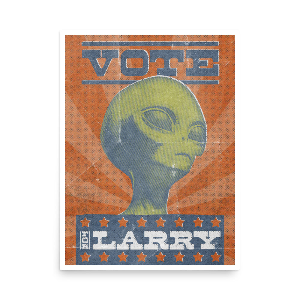 Vote Larry 18"x24" Poster